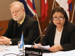 María Luisa Flores, Vice-Minister of Economy of Guatemala and Eduardo Sperisen-Yurt, Ambassador, Permanent Representative of Guatemala to the WTO