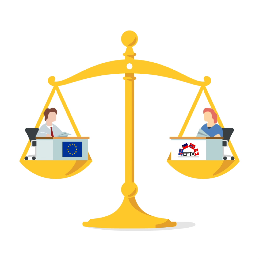 EFTA and EU equally balanced on a scale