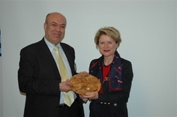 Mr Ziad Toame and Ambassador Marie-Gabrielle Ineichen-Fleisch.