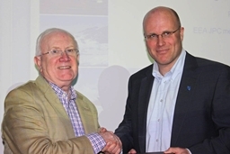 Mr Pat the Cope Gallagher, EEA JPC Vice President (left) and Mr Lars Erik Alfheim, Vice Governor of Svalbard