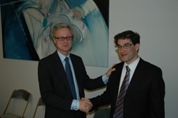 Erik Andreas Underland, Chief Negotiator, Ministry of Trade and Industry, Norway, and Rodrigo Contreras, Director of Economic Bilateral Relations in the Ministry of Foreign Affairs, Chilea.