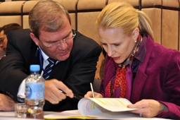 From left to right: H.E. Kurt Jäger, Liechtenstein's Ambassador to the EU; Ms Aurelia Frick, Minister of Foreign Affairs, Liechtenstein.