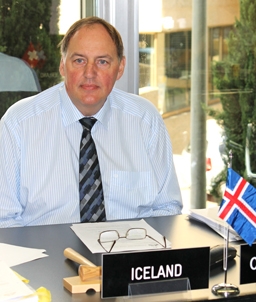 Ambassador Kristinn F. Árnason, chairing the EFTA Council meeting on 11 July.