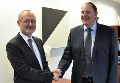 From left: Mr Didier Chambovey, Ambassador, Switzerland; Mr Kristinn F. Árnason, Secretary-General, EFTA From left: Mr Didier Chambovey, Ambassador, Switzerland; Mr Kristinn F. Árnason, Secretary-General, EFTA