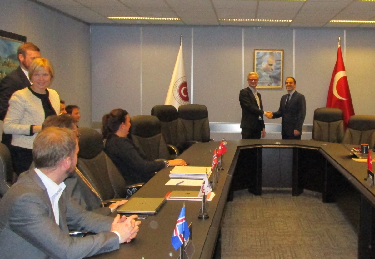 Erik Andreas Underland, Chief Negotiator from the Norwegian Ministry of Trade, Industry and Fisheries, was the EFTA Spokesperson, while Murat Yapici, Director-General for EU Affairs at the Turkish Ministry of Economy led the Turkish delegation.