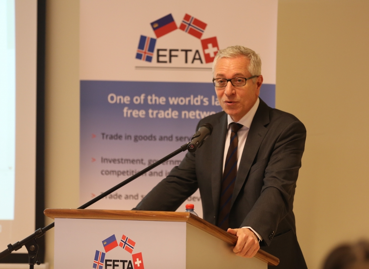 EFTA Secretary-General, Henri Gétaz