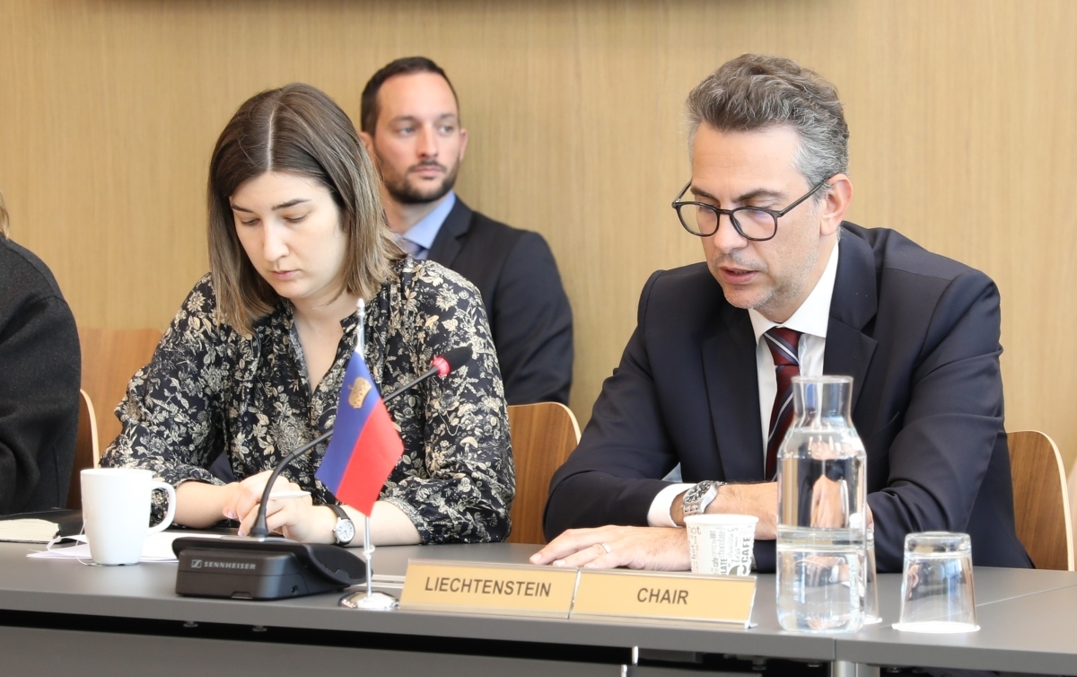 Liechtenstein’s Ambassador and EFTA Chair Pascal Schafhauser