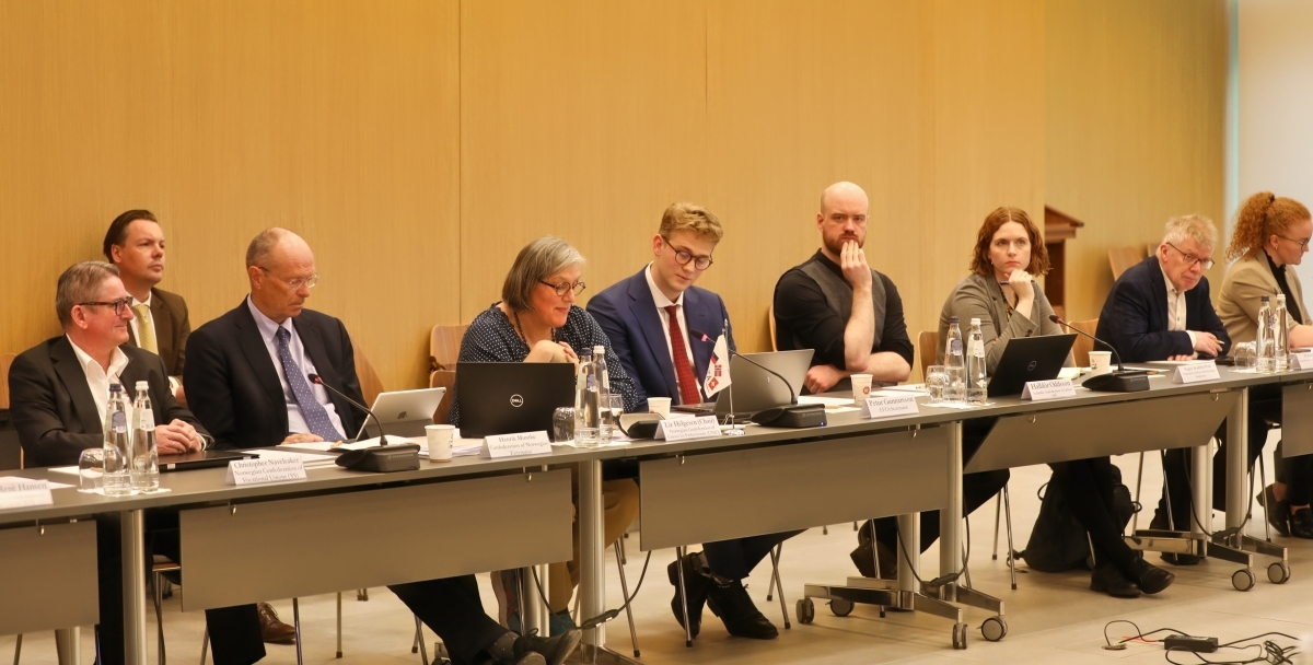 Part of the EFTA Consultative Committee, chaired by Liz Helgesen.