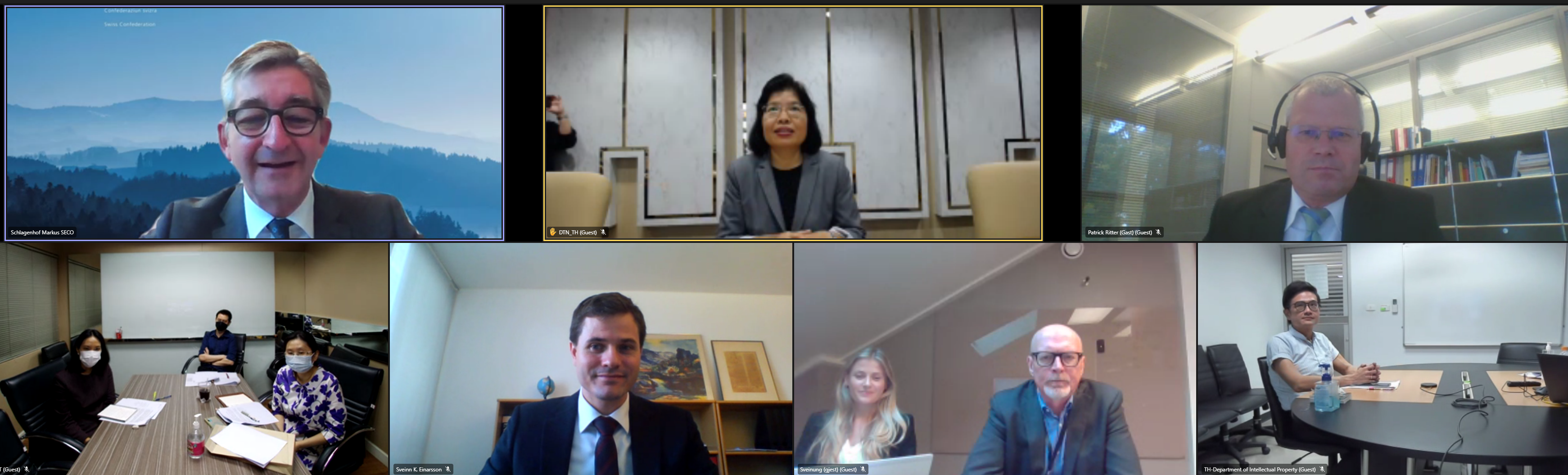 EFTA and Thailand Heads of delegation