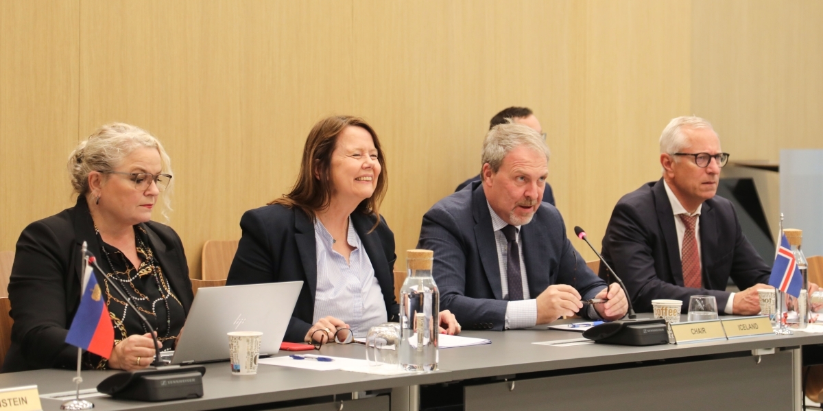 The Icelandic Ambassador Kristján Andri Stefánsson chaired the meeting