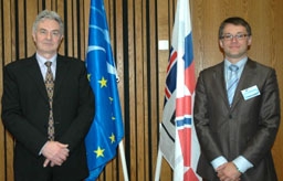 Mr Halldór Grönvold (left) and Mr Joost Meelis